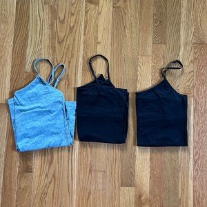 Three Aeropostale Large Built in Bra Tank Tops